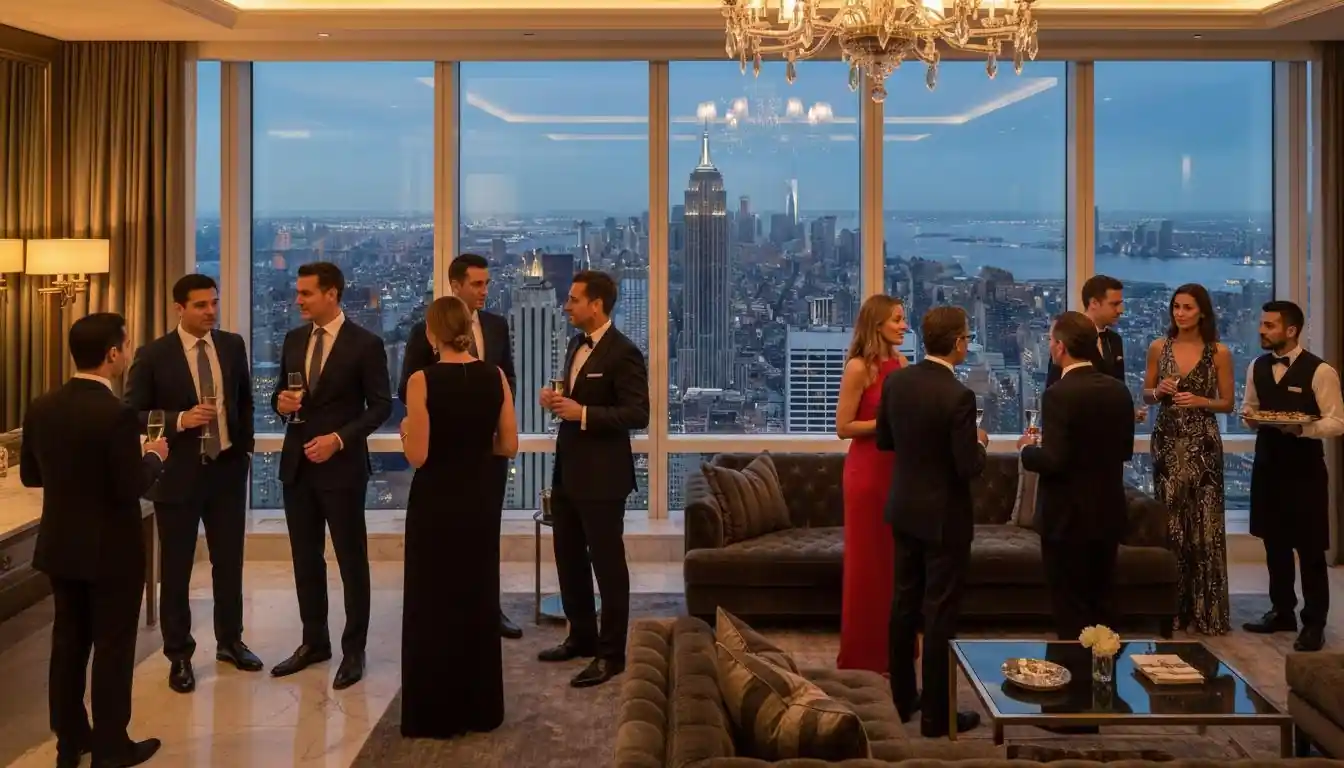 Private social event in Manhattan penthouse